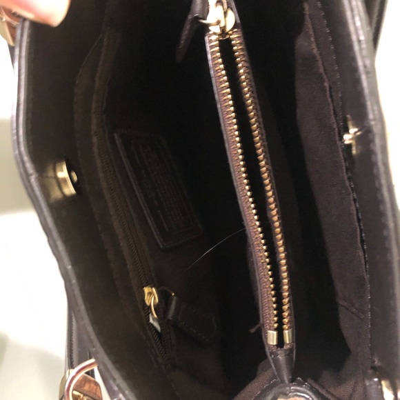 Coach Brown and Black Snakeskin Bag - Picture 10 of 14